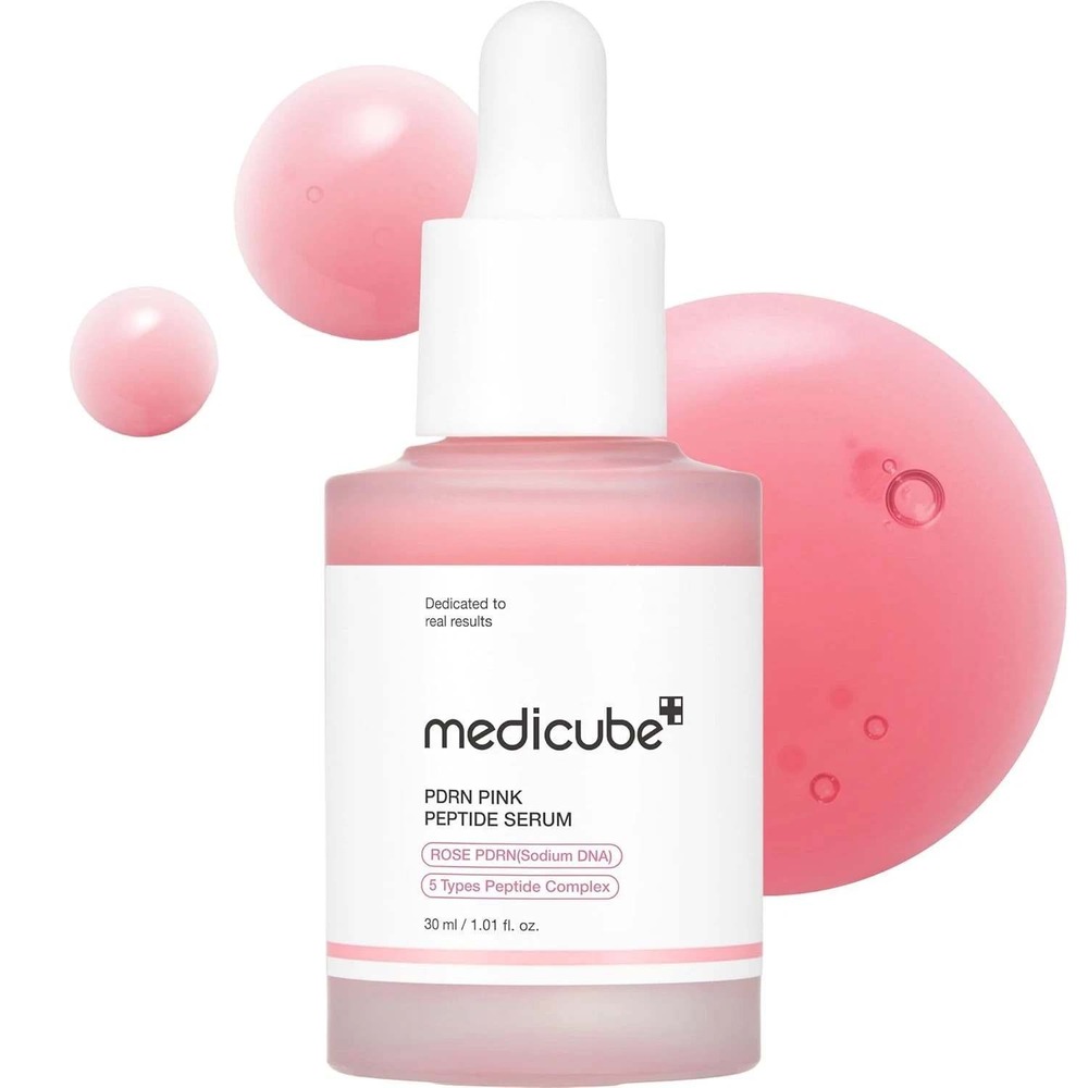 Medicube PDRN Pink Peptide Serum 30ml Niacinamide Firming Hydrating K-Beauty